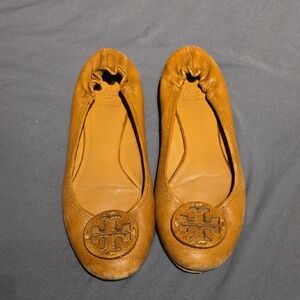 Tory Burch Brown Leather Flats